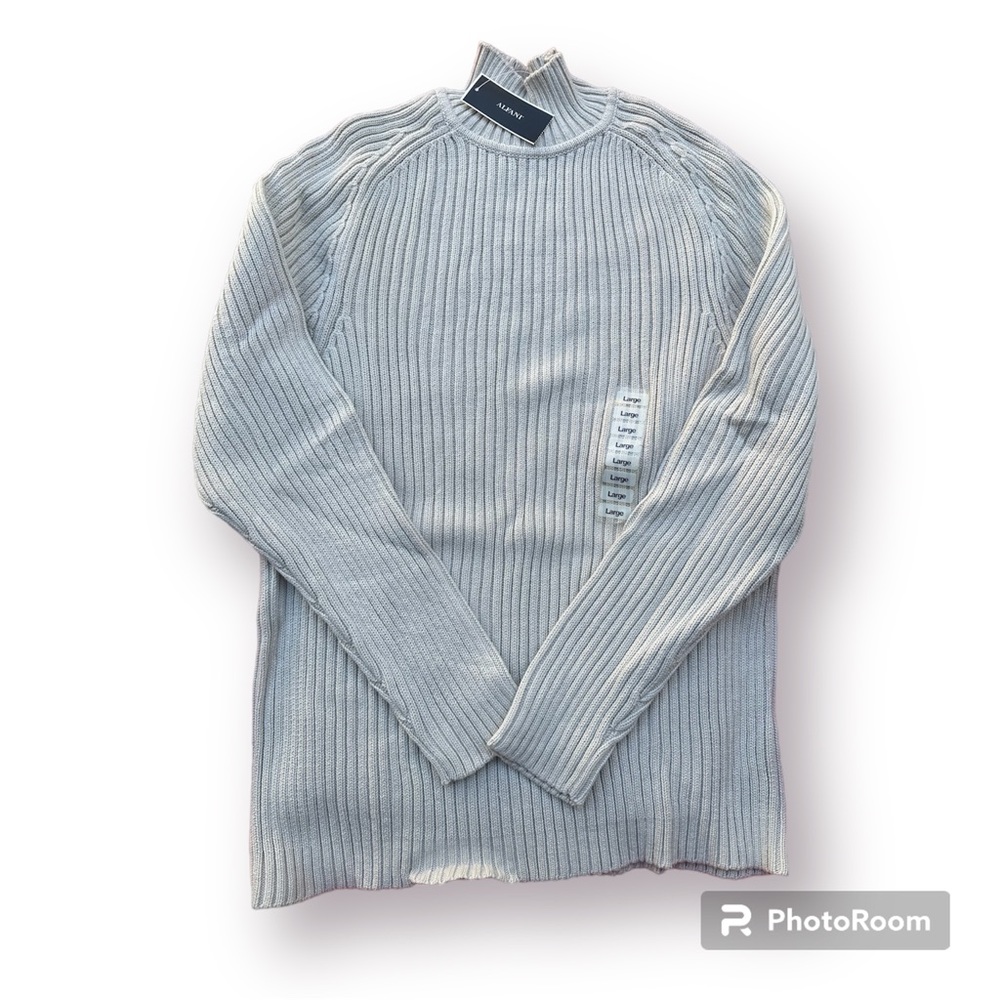 Alfani ribbed cream turtleneck